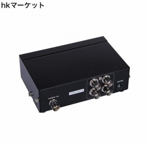 ES-Tune BNC分配器 ビデオスプリッタ SDI非対応 1入力4出力 ハイビジョン カメラ映像信号4分配器 (104BC)