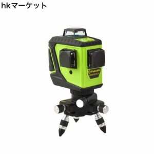 Fukuda 360° フルライングリーンレーザー墨出し器 12ライン 360°垂直*2・360°水平*1 MW-93T-2-3GJ レーザー墨出し器 レーザーレベル 