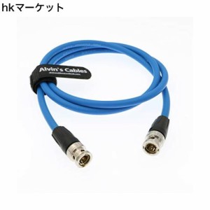 Alvin’s Cables 4K ビデオカメラ 用の 12G HD SDI ビデオ 同軸 BNC コネクタ ケーブル オス to オス 1M