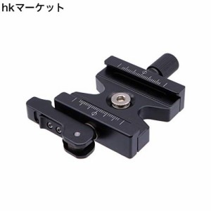 INPON クイックリリースクランプ アルカスイス互換 50mm 1/4”ネジ+1/4”-3/8”ネジアダプター付