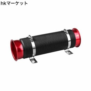 Sporacingrts 汎用 フレキシブルホース エアダクトホース 吸気口76MM フレッシュエアの導入に！長さ30.5cm〜104cm インテークパイプ 蛇腹