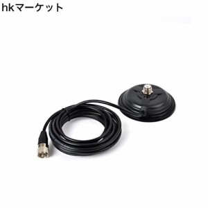 マグネット マウント 基台 CB/VHF/UHF/HFモービルアンテナ用 アマチュア無線用 MJ-MP型コネクタ 全長5M RG58ケーブル付き 強力型マグネッ