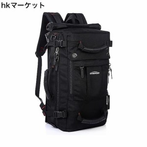 [Overmont] 登山リュック35L 大容量 3WAYビジネスバッグ バイク用 シートバッグ バックパック 15.6インチPC リュックサック スクエア 防