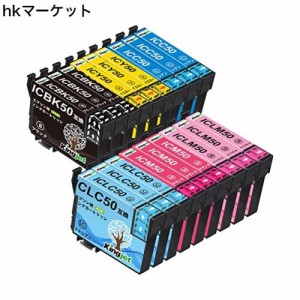 【適格請求書発行可】エプソン IC6CL50 IC50 ICBK50 互換インクカートリッジ残量検知機能 ICチップ付け 風船 6色セット×3(18個) KingJet