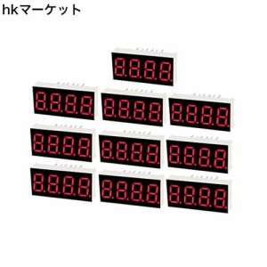 uxcell LEDデジタル表示管 12ピン 4ビット 7セグメント 15×10×6.1mm 10個入り