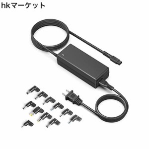 【PSE規格品】HKY 90W 薄型汎用電源アダプタ 18.5V-20V ACアダプター PC対応互換 パソコン 充電器 ACアダプター ノートメガネ電源 ノート