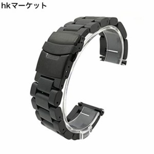 [watches419] 厚くする時計バンド ウォッチベルト ステンレスベルト 時計 バンド サイズ 24mm 交換ベルト 金属ベルト バネ棒はずし 付属 