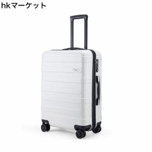 (ヴィヴィシティ) スーツケース 機内持込可 大容量 大型軽量 8輪 静音 TSAロック搭載 100%PC （Lサイズ ホワイト