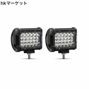 Safego ワークライト 72W LED 作業灯 ワークライト 狭角30度タイプ 24連LED 車外灯 農業機械 12V 24V兼用 汎用 防水・防塵・耐震・長寿命