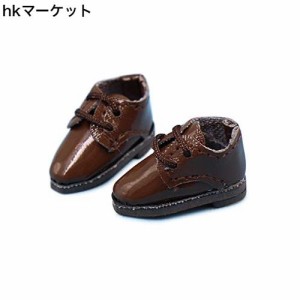 [ISHR] オビツ11 OB11 サイズ オビツドール 11cmボディ用靴 紳士靴 革靴 5色 (ブラウン)