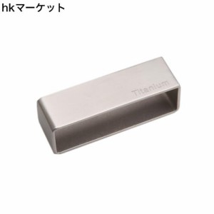 kokoungkuan ベルトバックルループ メンズ チタン製 巾40？ シルバー レザークラフト金具