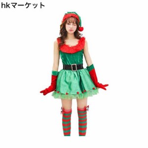 サンタコス コスチューム クリスマス レディース ワンピース 女の子用 パーティー かわいい クリスマスツリー 人気 サンタ コスプレ グリ