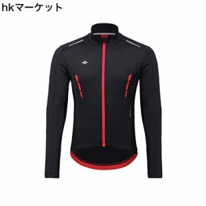 【サンティック】Santic メンズ サイクルジャージ 秋冬 サイクルジャケット裏起毛 防風 保温 高弾力 XL