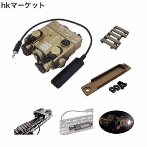 HWZ SOTAC金属製 AN/PEQ-15A DBAL-A2 タイプ バッテリーケース ウェポンライト検 M4M16SR-16サバイバルゲーム電動ガントイゴールド