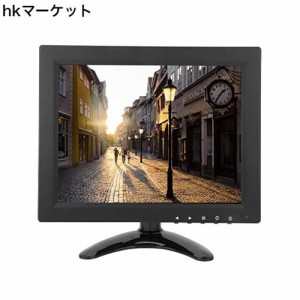 9.7インチモニター ASHATA IPSソフトHD LCD PCコンピューターモニター CCTVモニターディスプレイ 1024x768 HDMI VGA BNC AV入力をサポー