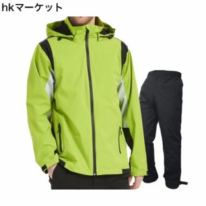 アオキ（aoki outdoor）レインウェア レインスーツ 上下セット ゴルフウェア ウィンドブレーカー マウンテンパーカー 防水 メンズ カッパ