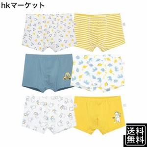 [Hapipana] 男児 パンツ 6点セット ボクサーブリーフ ボクサーパンツ キッズ ボクサー パンツ ショーツ 下着 綿 通気 男の子 ショーツ 子