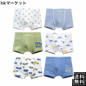 [Hapipana] 男児 パンツ 6点セット ボクサーブリーフ ボクサーパンツ キッズ ボクサー パンツ ショーツ 下着 綿 通気 男の子 ショーツ 子