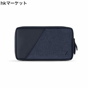 NATIVE UNION STOW Organizer - プレミアム 耐久キャンバス 旅行用収納ポーチ ケーブル 充電器 SIMカードなど収納 (Indigo)