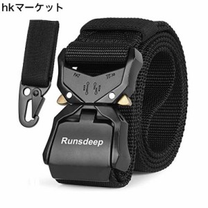 RunsDeep タクティカル ベルト サバゲーベルト ワンタッチベルト コブラバックル サバイバルゲーム 装備 ガンベルト ミリタリー 作業用 