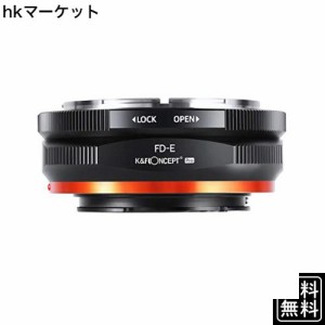 K＆F Concept マウントアダプター Canon FDレンズ-SONY NEX Eカメラ装着 PRO ？ 艶消し仕上げ 反射防止 無限遠実現 M13105 メーカー直営