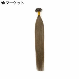 ALISY 人毛 NAIL U TIP チップエクステ レミーエクステ カラー ウィッグ エクステンション 50本セット (16inch, 8#)