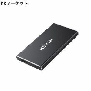 KEXIN 外付けSSD 500GB USB3.1(Gen2) 超小型 超高速 ポータブルSSD PS4(メーカー動作確認済) 転送速度(最大)550MB/s 超ミニ 2本ケーブル
