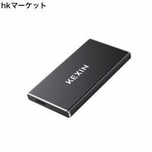 KEXIN 外付けSSD250GB USB3.1(Gen2) 超小型 超高速 ポータブルSSD PS4(メーカー動作確認済) 転送速度(最大)550MB/s 超ミニ 2本ケーブル付