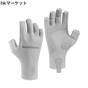 Bassdash(バスダッシュ) 釣り グローブ レディース UPF 50+ UVカット 釣り手袋 日焼け防止 速乾 3/4フィンガー フィッシンググローブ (グ