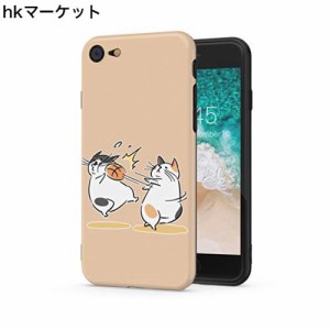 THE DREAMY LIFT iphone SE2、iphone 7/8 ケース カバー アニメ 漫画 デザイン2個 猫 スマホ アイフォンケース ストラップ おしゃれ IMDT