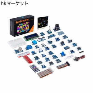 SunFounder Raspberry Pi 用のセンサーキット,37 IN 1(37モジュール入り),ラズベリーパイ スターター 実例で学ぶ 電子工作,GPIO拡張ボー