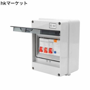 サーキットブレーカー、2ウェイコンシューマーユニット回路遮断器、40A 30mA RCD 2 MCB 6A + 16A、ガレージ、キャラバン、ワークショップ