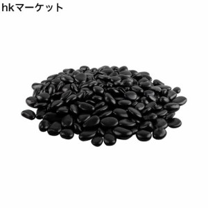 DMAND GOOMAND アクアリウム 石 化粧砂 観葉植物 ガラス製 黒玉石 砂利 水槽底砂 園芸用砂 飾り石 盆栽砂 造園装飾 水栽培 1000ｇ