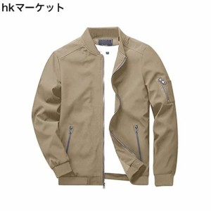 [KEFITEVD] ボンバージャケット バイク ジャンパー 米軍 パイロットジャンパー ライト ブルゾン メンズ 流行りの服 撥水 ジャケット 軽量