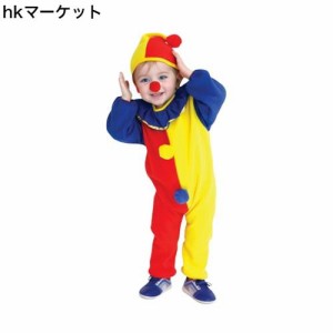 [Biwinky] 子供 ピエロ 衣装 道化師 仮装 ベビー キッズ コスチューム ジョーカー 手品師 コスプレ なりきり 男女兼用 鼻飾り 帽子 お化