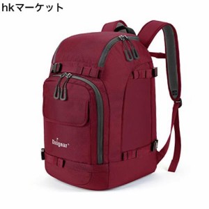 Unigear スノーボード バックパック スキー ブーツバッグ 大型 スキーヘルメット バッグ 大容量 50L 3色 (レッド)