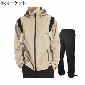 アオキ（aoki outdoor）レインウェア レインスーツ 上下セット ゴルフウェア ウィンドブレーカー マウンテンパーカー 防水 メンズ カッパ