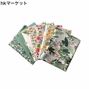 7枚 花柄 生地 可愛い キルティング はぎれ 棉100％ おしゃれ 46x56cm カットクロス 布 セット 小花柄 サボテン