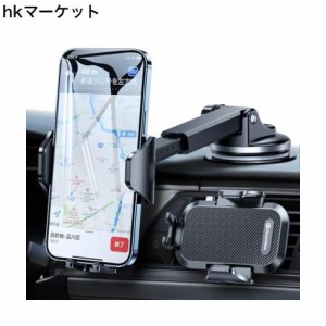 【2024新発想超強力吸盤】スマホホルダー 車 DesertWest スマホスタンド 車 2in1 粘着ゲル吸盤＆送風口兼用 すまほほるだー 車用品 取付