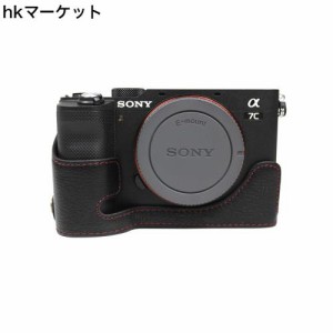 対応 Sony ソニー PEN A7C ソニーアルファ A7C ILCE-7C Alpha a7c 銀付牛革 カメラケース カメラカバー カメラバッグ カメラホルダー 本