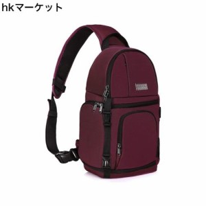 [MOSISO] カメラバッグ DSLR/SLR/ミラーレスカメラ用 対応機種 Canon、Nikon、Sony、Fujiなどスリングバッグ カメラバックパック 耐衝撃 