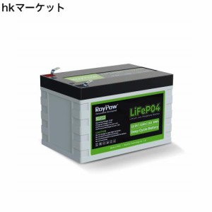 RoyPow 12V 12Ah リン酸鉄リチウムイオンバッテリーLiFePO4 電動リール用バッテリー 3500サイクル BMSバッテリシステム内蔵 子供用スクー