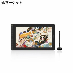 HUION 液タブ 液晶ペンタブレット Kamvas 16(2021) 15.6インチ 充電不要ペン Windows Mac Androidに対応 10個のショートカットキー 液タ