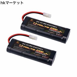 Melasta 7.2V 4200mAh ニッケル水素 バッテリー Tamiya タミヤ互換放電コネクター NI-MH 大容量 ラジコン バッテリー RCカー/レーシング