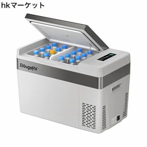 BougeRV 車載用冷蔵庫 28L -22℃〜10℃ コンプレッサー式 DC12V/24V 急速冷凍 省エネ 45W ポータブル冷蔵庫 家庭用 車載用 冷蔵冷凍庫