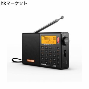 SIHUADUON D-808 ポータブルラジオ FM/AM/SW/LW/エアバンド ポケットラジオ SSB/BCL/DSP/RDS 高感度 小型 超軽量 電池式 充電式 オートオ