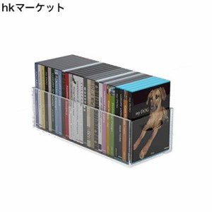 NIUBEE CD・DVD収納ケース 透明アクリル製 ps5ゲームソフト、アニメ収納ボックス 『W40×D15.6×H12.8cm』 CD/DVD/ブルーレイ 最大200枚