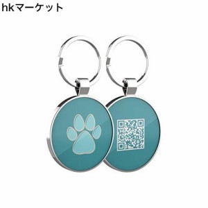 DISONTAG 愛犬用 迷子札 名札 QR Online-ID タグ ペットメディカルタグ 小型/中型/大型犬・猫用首輪に使用 紛失して回収 - 予防接種証明