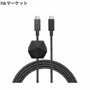 Native Union Type-C Desk Cable - USB-C to USB-C 8ft 滑り止めアンカーノット付き 充電ケーブル iPhone 15, MacBook Pro 13” M1-M3, A