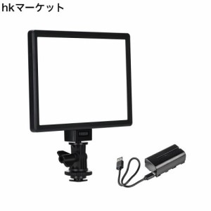 VILTROX L116T LED ビデオライト バッテリー付き 撮影ライトキット 超薄型LEDパネル 輝度と色温度調整可能 3300K-5600K CRI95+ 小物撮影 